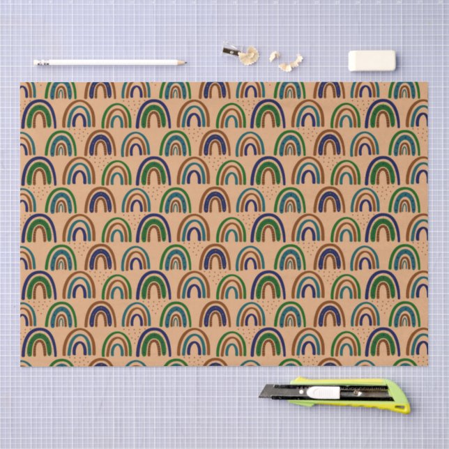 Modern Abstract Texture design Tissue Paper (Craft)