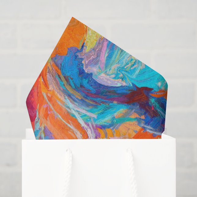 Modern Abstract Texture design Tissue Paper (Gift Bag)