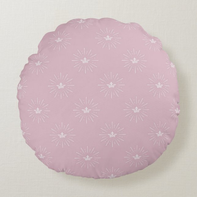 Modern Abstract Texture Round Pillow (Front)