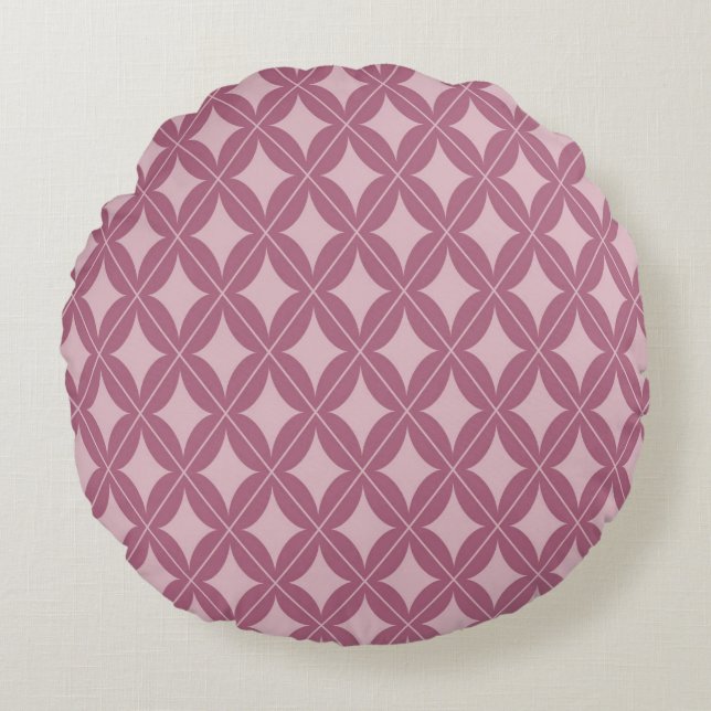 Modern Abstract Texture Round Pillow (Front)
