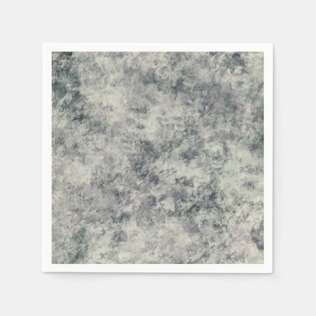 Modern Abstract Textured Grey Lavender Sage Green Napkin (Front)