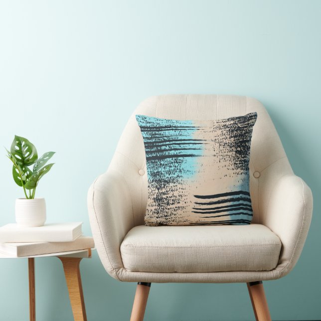 Modern Abstract Throw Pillow (Chair)