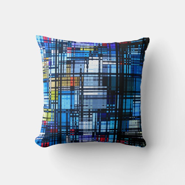 Modern Abstract Throw Pillow (Front)
