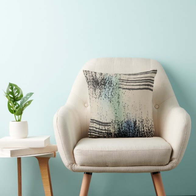 Modern Abstract Throw Pillow (Chair)