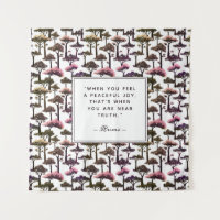 Modern Abstract Tree Art Inspirational Rumi Quote