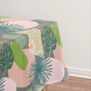 Modern Abstract Tropical Pattern Tablecloth