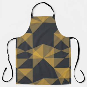 Modern, abstract, urban geometric triangle pattern apron