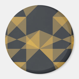 Modern, abstract, urban geometric triangle pattern magnet