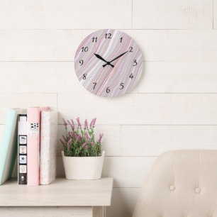 Modern Abstract Vertical Stripes Wall Clock 