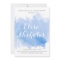 Modern abstract watercolor blue bridal shower