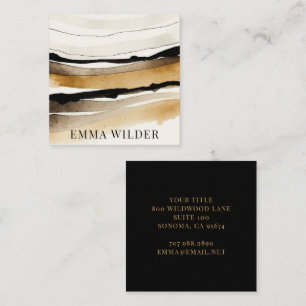 Modern Abstract Watercolor Business Card