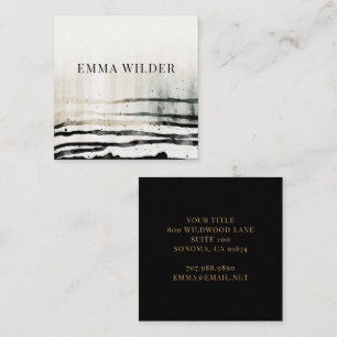 Modern Abstract Watercolor Business Card