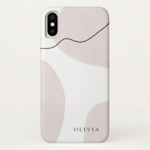 Modern Abstract Watercolor   Chic Neutral Case-Mate iPhone Case