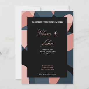 Modern Abstract Wedding Invitation