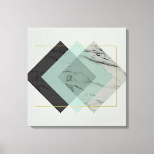 Modern Abstract with Marble Canvas Print