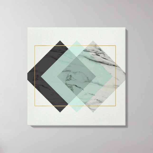 Modern Abstract with Marble Canvas Print (Front)