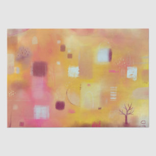 Modern Abstract Yellow Tissue Paper