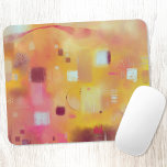 Modern Abstract Yellow Watercolor Art Mouse Pad<br><div class="desc">A contemporary modern abstract watercolor painting in warm autumn or fall colours. Yellow ochre,  pink,  orange and cream. Original art by Nic Squirrell.</div>