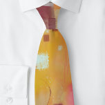 Modern Abstract Yellow Watercolor Art Tie<br><div class="desc">A contemporary modern abstract watercolor painting in warm colors. Yellow ochre,  pink,  orange and cream. Original art by Nic Squirrell.</div>