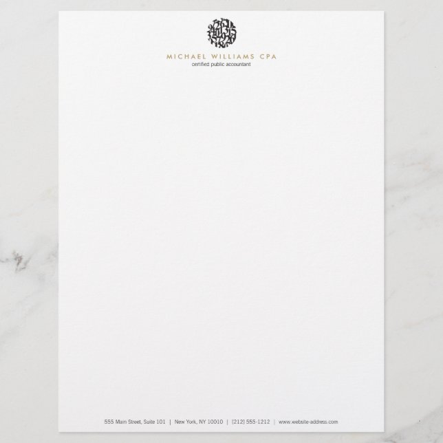 Modern Accountant, Accounting II Letterhead (Front)
