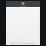 Modern Accountant, Accounting Letterhead<br><div class="desc">Coordinates with the Modern Accountant,  Accounting Business Card Template by 1201AM. An abstract,  yet modern collection of numbers creates a unique logo for accountants and accounting firms. © 1201AM CREATIVE</div>