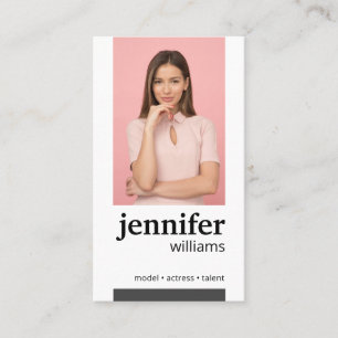 Modern Actress Model Business Card
