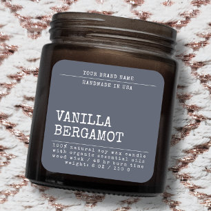 Modern add your brand candle label template