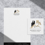 Modern Add Your Own Logo Professional Black Gold<br><div class="desc">Elevate Your Brand with a Sophisticated Logo Design This modern, customizable template design features elegant silhouettes of a corporate building and residential home in timeless black and gold, providing a refined, professional look. Fully customizable, this template allows you to effortlessly personalize your brand by adding your company name, tagline, logo,...</div>