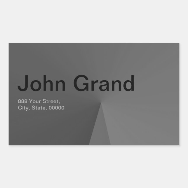 Modern Address Label Rectangle Sticker (Front)