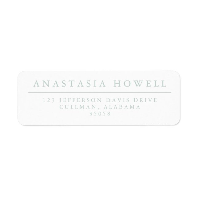 Modern Address Labels (Front)