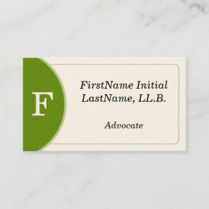 Modern Advocate Business Card