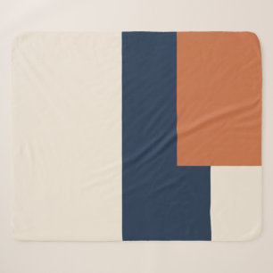 Modern Aesthetic Abstract Colour Block Blanket