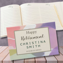 Modern Aesthetic Pastel Spring Retirement Party