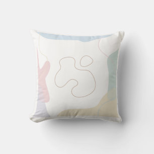 "Modern Aesthetic Square Pillow" Throw Pillow