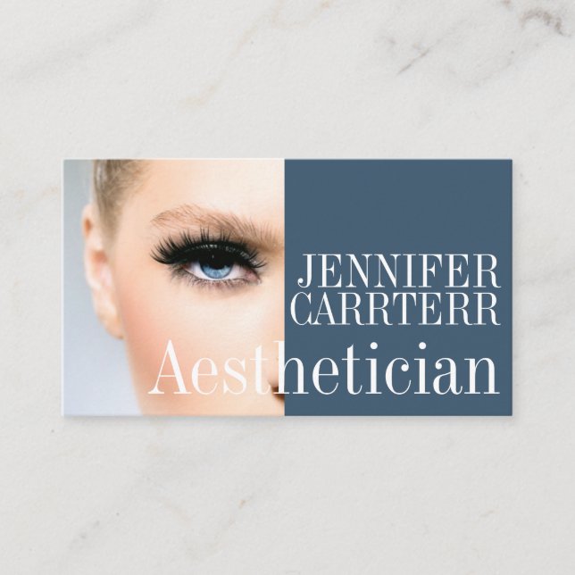 Modern Aesthetician Salon Spa Makeup Artist Card (Front)