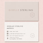 Modern Aesthetics Blush Pink Minimalist Luxury  Business Card<br><div class="desc">Showcase your beauty and wellness services with this blush pink minimalist luxury business card, designed for aesthetics professionals, med spas, and skincare specialists. Featuring a soft neutral background with refined typography, this elegant design conveys sophistication, trust, and professionalism. Fully customizable with your name, clinic, and contact details—perfect for client bookings,...</div>