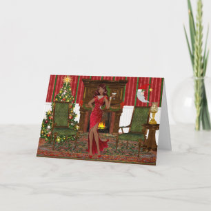 Modern African American Christmas Card