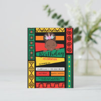Modern afro African american girls Birthday party