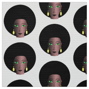 MODERN AFRO WOMAN DESIGN PATTERN FABRIC