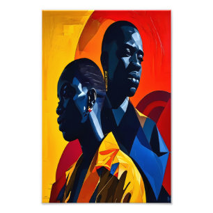 Modern Afrocentric Abstract Art Photo Print