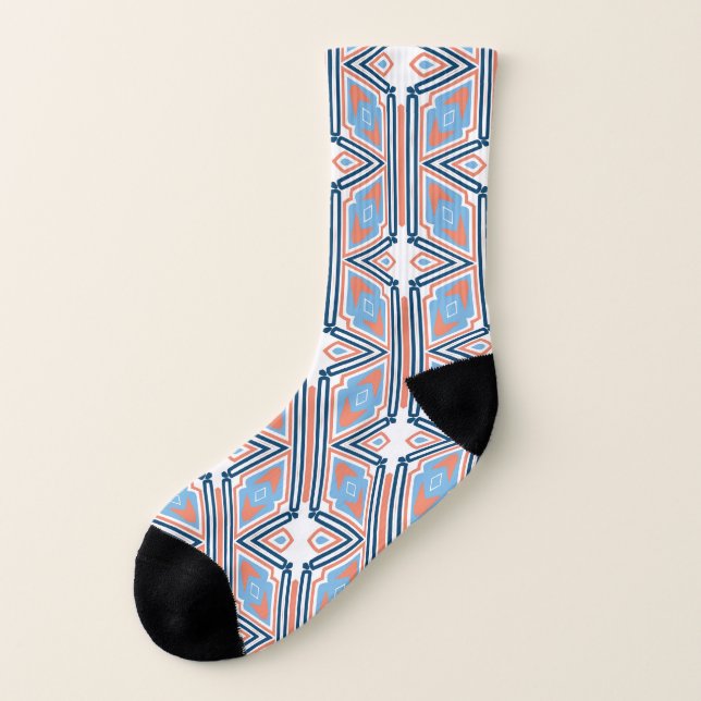 Modern All-Over-Print Socks  (Left Outside)