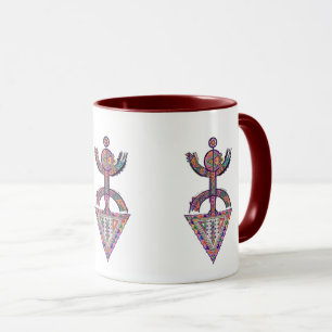 Modern Amazigh Yaz Symbol – Vibrant Tribal T-shirt Mug
