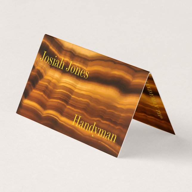 MODERN AMBER CRYSTAL - HANDYMAN BUSINESS CARD (Front)