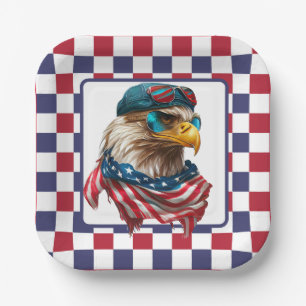 Modern American Engle Paper Plate