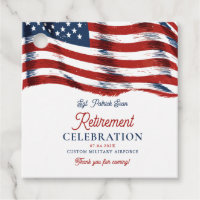 Modern American Flag 4th of July Army Retirement