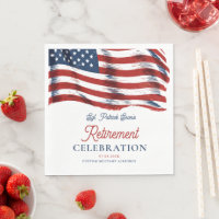 Modern American Flag 4th of July Army Retirement