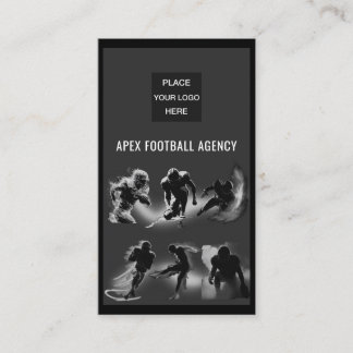 Modern American Football Sports Management Business Card