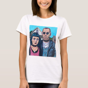 Modern American Gothic Art - Grand Woods Inspired T-Shirt