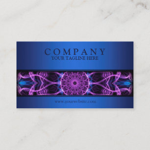 modern Amethyst Desire mandala blue Business Card