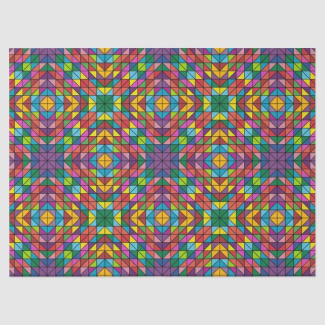 modern amish squares tissue paper (Front)